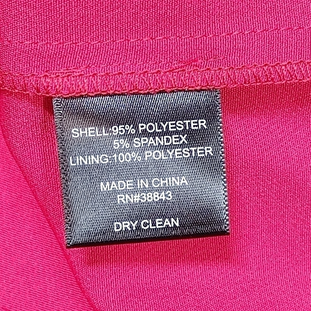 Sam Edelman Red Bow Front Sheath Strapless Dress Size 10 - Picture 10 of 13